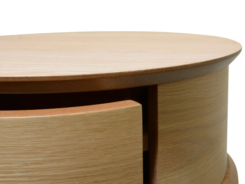 Classic Round Side Table - Walnut