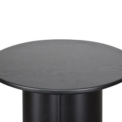 Round Wood Top Side Table
