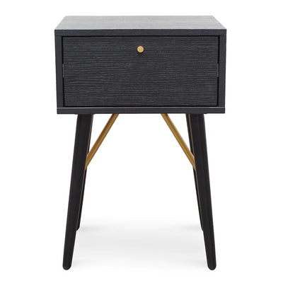 Bed Side Table with Pull - Out Drawer