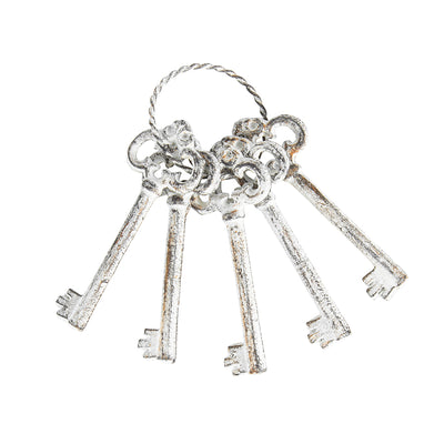 Antique Whitewashed Coastal Style Set of Keys