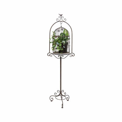 Colour Bird Plant Cage on Stand