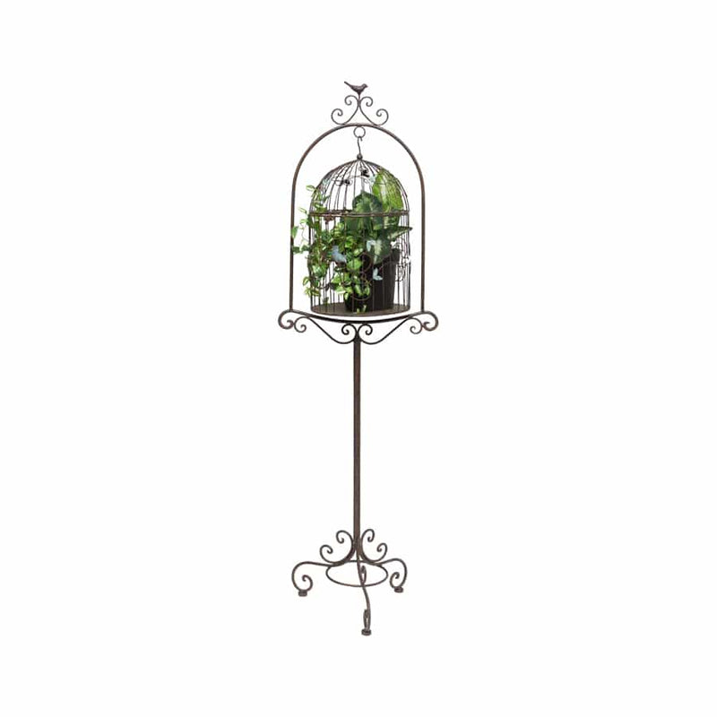 Colour Bird Plant Cage on Stand