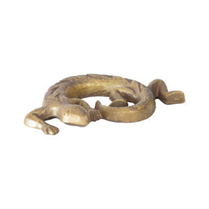 Curled Up Gecko Paperweight Decor