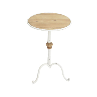 French Country Round Occasional Table