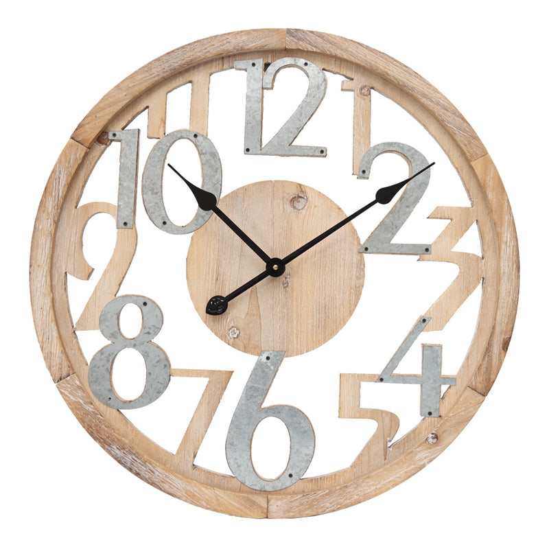 XL Industro-Scandi Floating Wall Clock