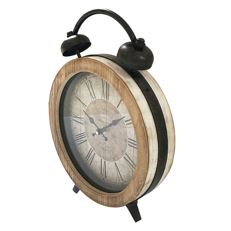 Large ‘Cafe de la Tour’ Tabletop Clock with Faux Alarm