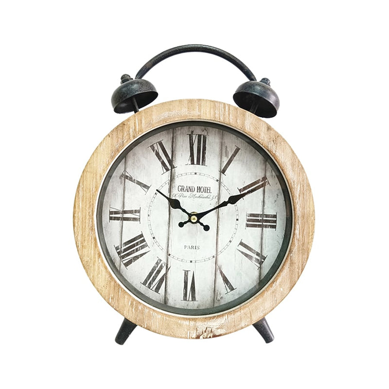Large ‘Grand Hotel’ Tabletop Clock with Faux Alarm