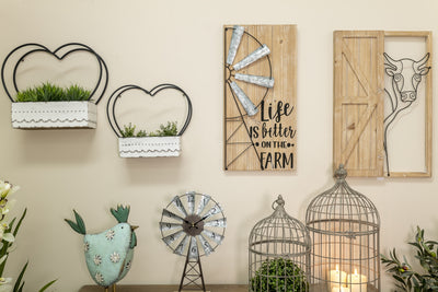 Life on the Farm with Windmill Wallhanging
