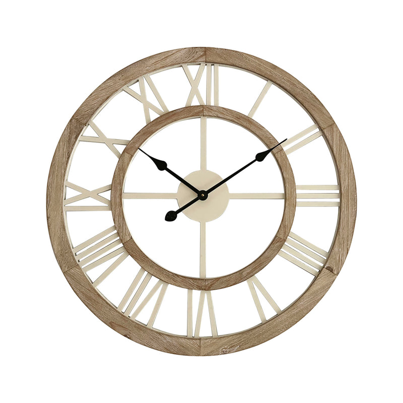 Hamptons Double-Frame Floating Wall Clock