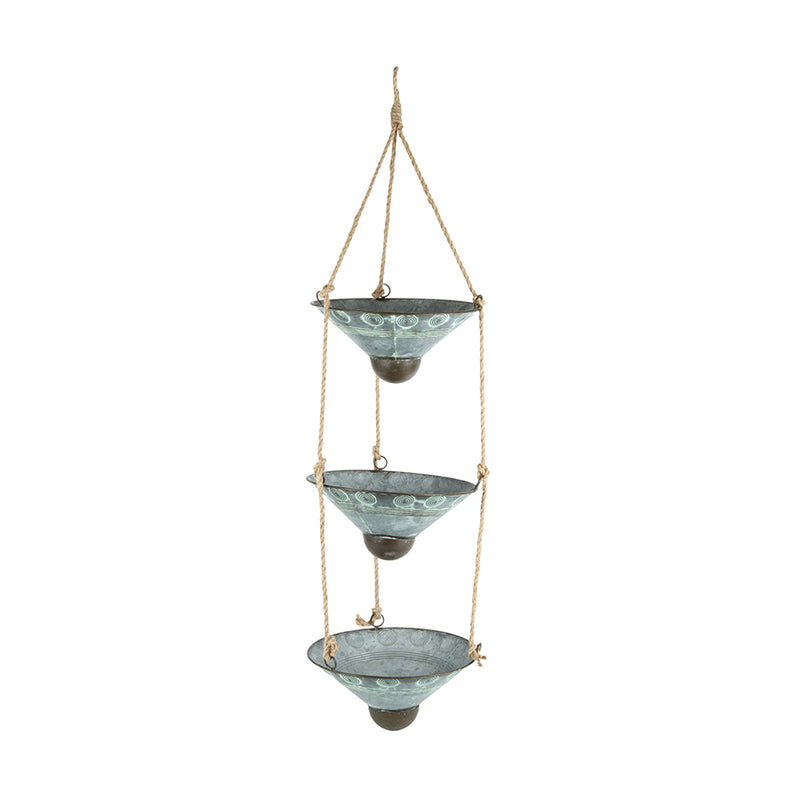 Infinity Triple Hanging Planters with Rope