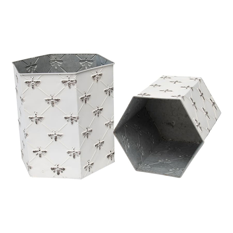 Set of 2 Nested Hexagon Bee Planters