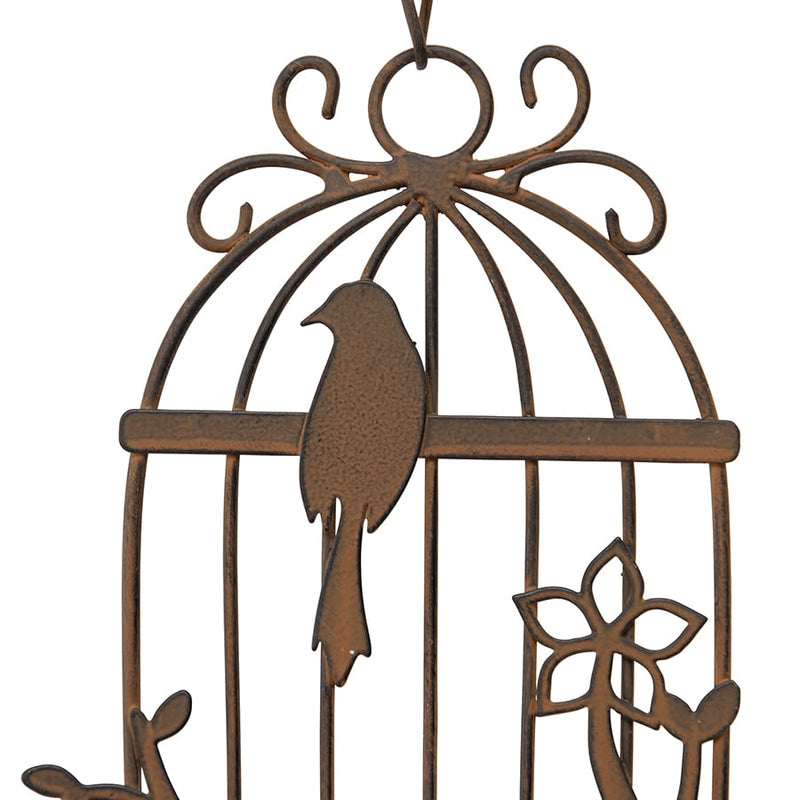 Hanging Birdcage with Cast-Iron Bell