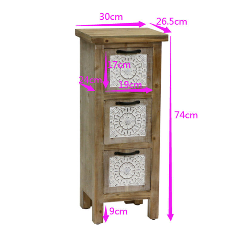 Emporium Mandala Three-Drawer Cabinet