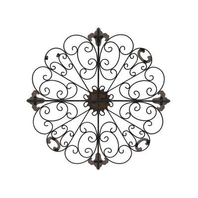 Circolo Fleur with Mould Round Metal Wall Art