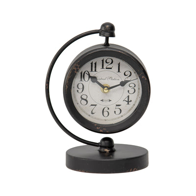 Central Station Crescent Table Clock