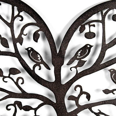 Laser-cut Tree-of-Life in Heart Wall Art