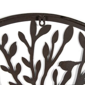 Laser-cut Round Tree-of-Life with Birds Wall-Art