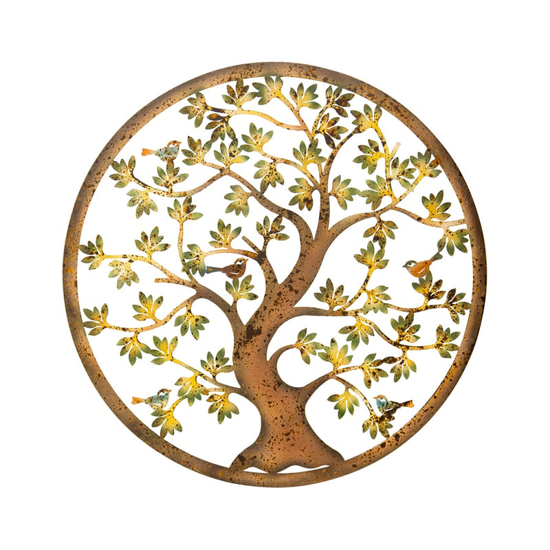 Laser-cut Tree-of-Life with Birds Wall Art