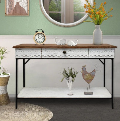 French Cottage Console Table