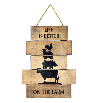 Life Is Better Handcrafted Wall Art