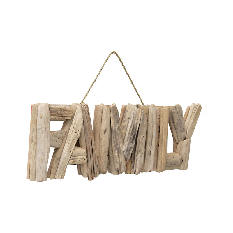 Hand-Made Driftwood ‘Family’ Wall Art