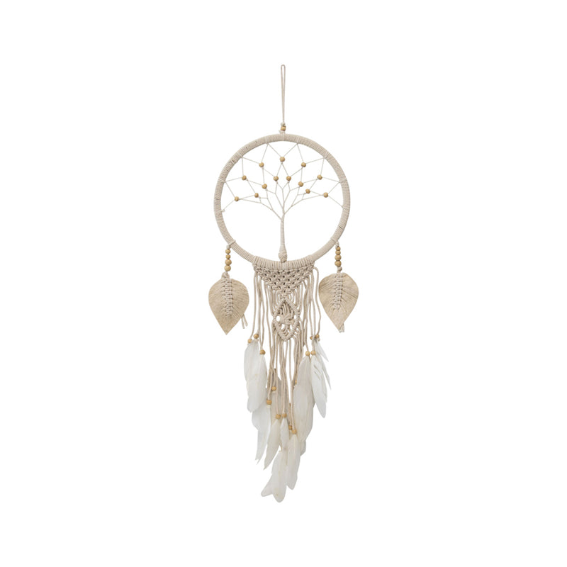 Handcrafted Natural Boho Tree-of-Life Dream-Catcher
