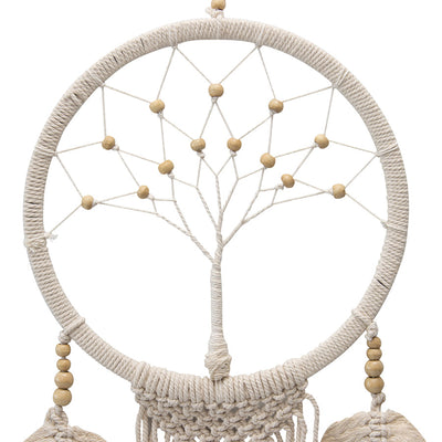 Handcrafted Natural Boho Tree-of-Life Dream-Catcher