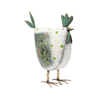 Natures Art Chook with Polka Dots Country Style Decor