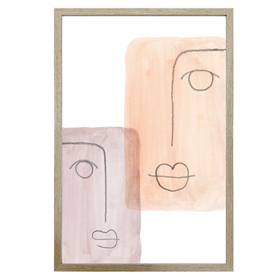 Mixed Emotions Wall Print with Glass