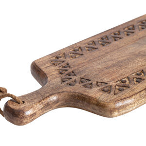 Handcrafted Mango Wood Serving Board with Handle