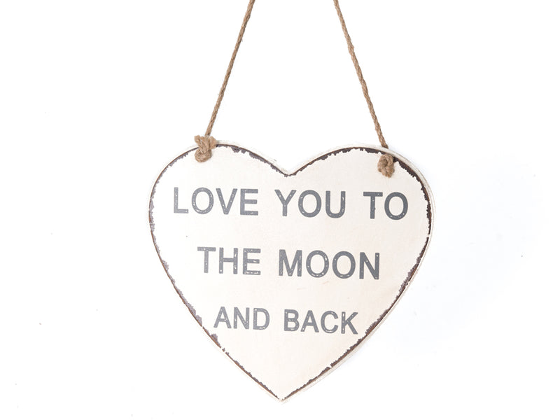 Heart-Shape ‘Love You To The Moon’ Wall Hanger