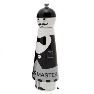 Waiter with Bowtie Pepper Mill Giftboxed