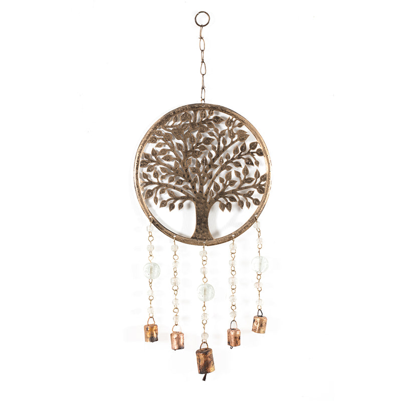 Handcrafted Hanging Tree of Life with Beads & Bells