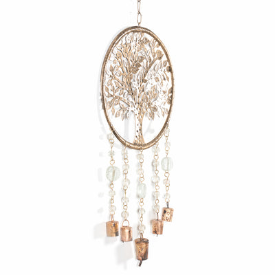 Handcrafted Hanging Tree of Life with Beads & Bells