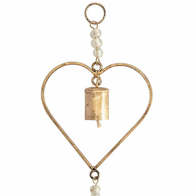 Handcrafted Hanging Chime with Hearts