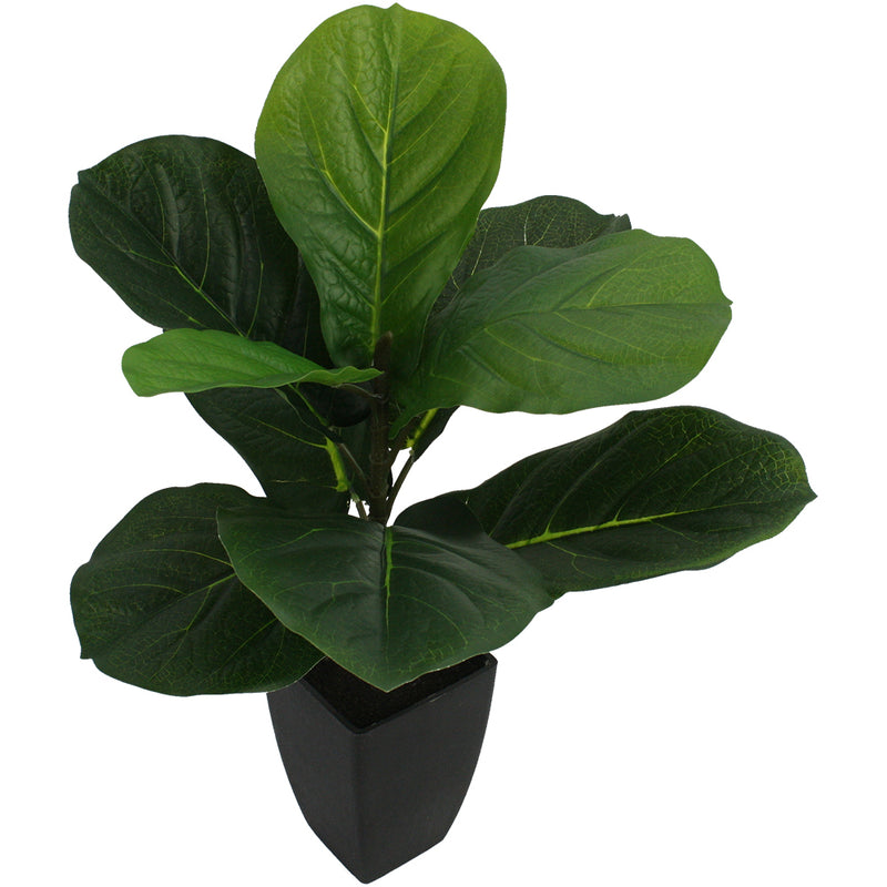 Potted Artificial Baby Fiddle-Leaf Fig Plant