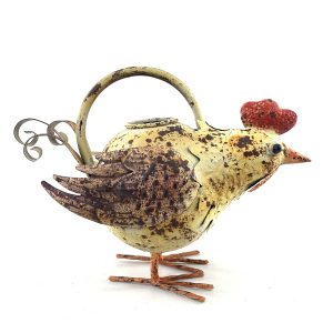 Rusty Colour Decorative Chicken Watering Can