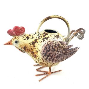 Rusty Colour Decorative Chicken Watering Can