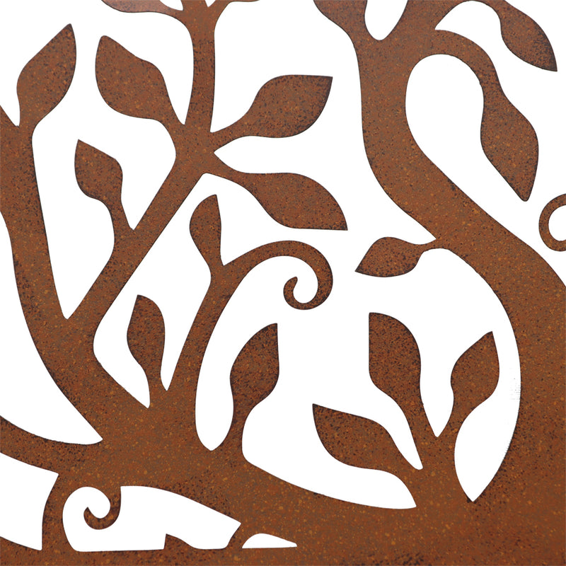 Laser-Cut Round Welcome Tree of Life Wall-Art
