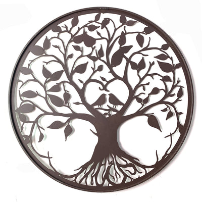 Tree of Life with Lovebirds Laser-Cut Wall Art