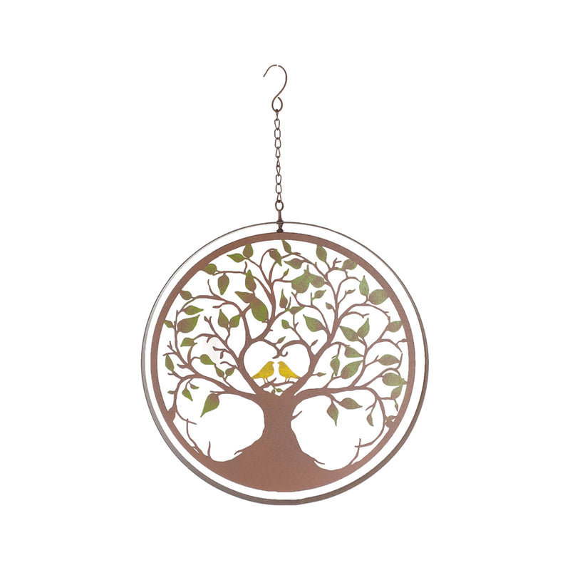 Double-Framed Pivoted Hanging Tree-of-Life with Birds