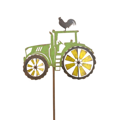 Tractor Wind-Spinner on Stake