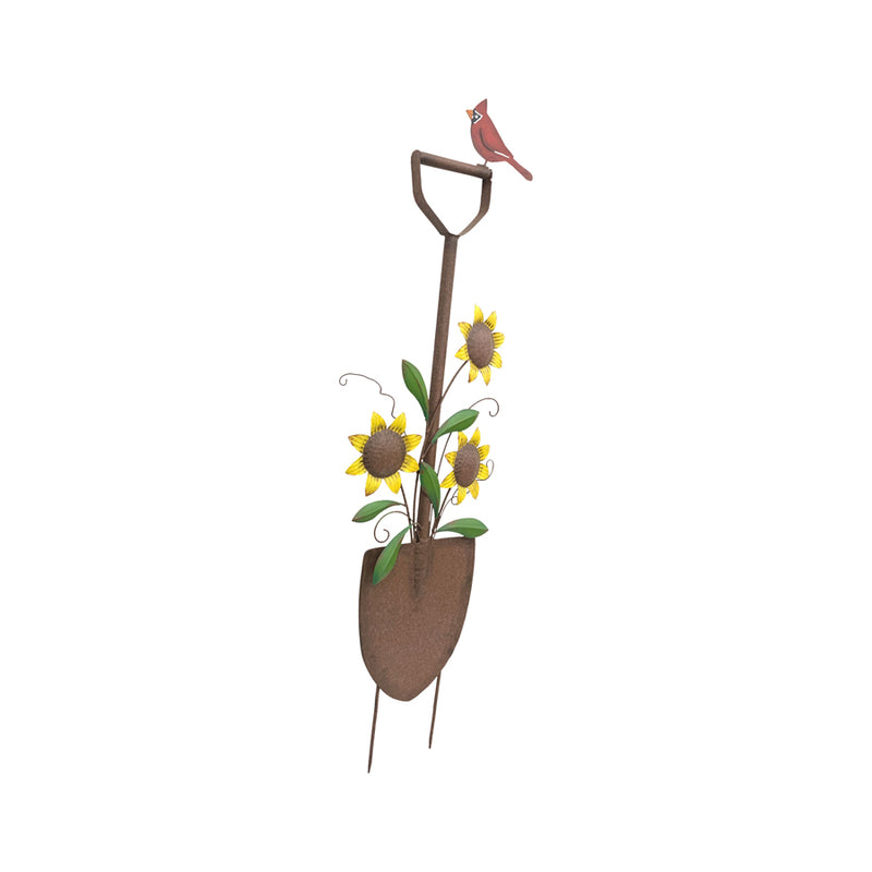 Shovel with Sunflower Garden Stake