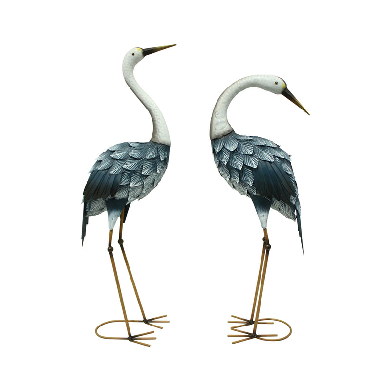 Set of Two Assorted Blue Cranes