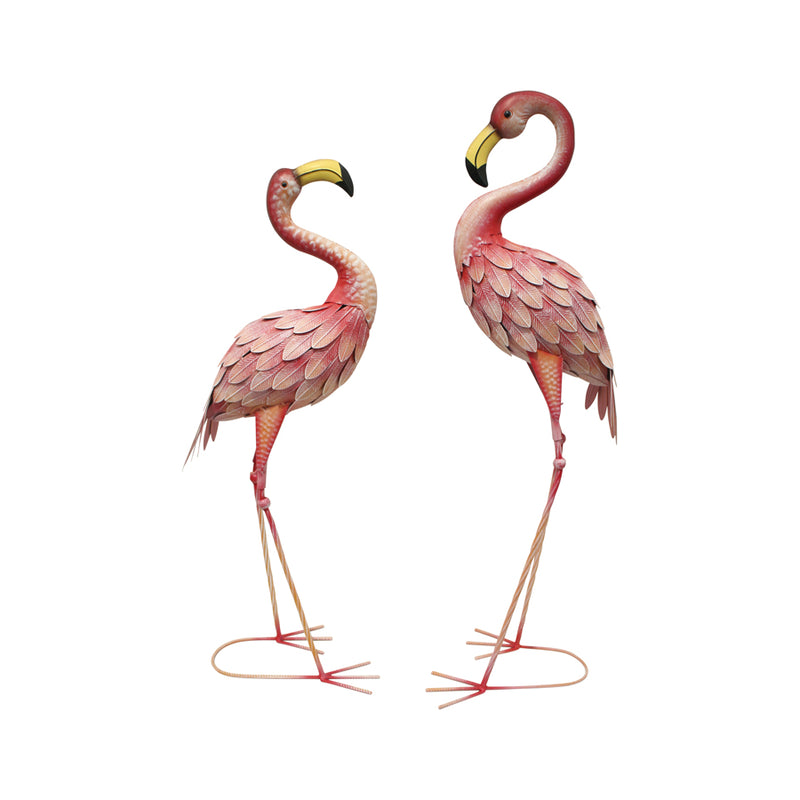 Set of Two Assorted Flamingos