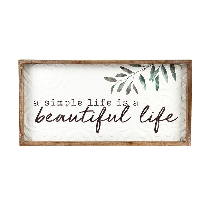 A Simple Life Is A Beautiful Life Printed Canva