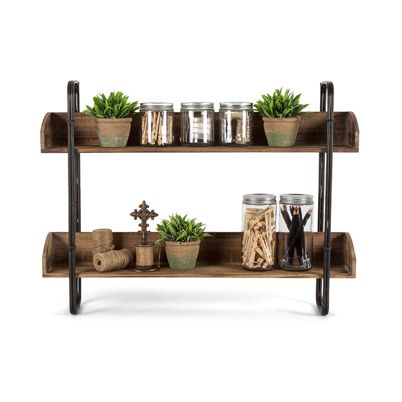 Industro-Chic Hanging Wall Shelves