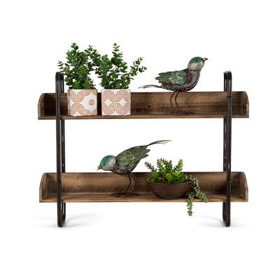 Industro-Chic Hanging Wall Shelves