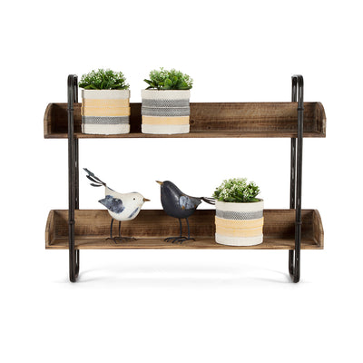 Industro-Chic Hanging Wall Shelves