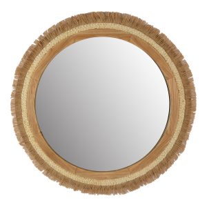 Handcrafted Natural Layered Wall Mirror